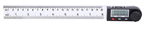 Elprico Professional Plastic Digital Protractor, Plastic Digital Angle Ruler, for DIY Tools DIY Hardware Construction Rulers Construction Protractors