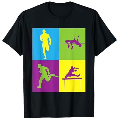 Niedliche Leichtathletik für Jungen und Mädchen. T-Shirt