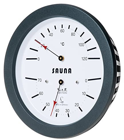 Fischer 5270.00 – LUFFT Sauna-Klimamesser - 130mm Thermohygrometer – Hygrometer u. Bimetall-Thermometer Made in Germany