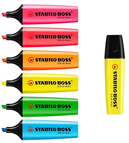 STABILO Textmarker BOSS ORIGINAL - 7 Stück