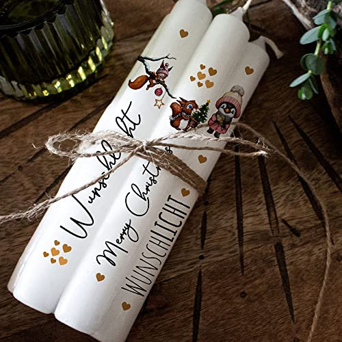 ilka parey wandtattoo-welt Kerzensticker Kerzentattoo Kerzentattoos Tattoofolie Weihnachten Advent Adventskerzen für Kerzen oder Keramik A4 Bogen DIY Stickerbogen kst26