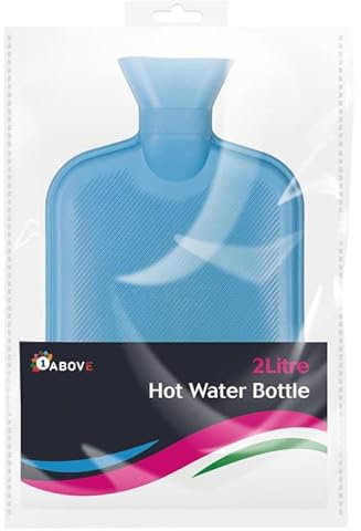 1ABOVE 2 Litre HOT Water Bottle for Feet, Shoulder, Hand, Back, Neck, and Menstrual Cramps Pain Relief (Blue)