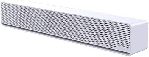 HHUARI Barra de Sonido para TV Inalámbrico Mini Altavoz Bluetooth Sonido 12w Alimentado por USB Diseño Robusto Potente Sonido Cristalino Ligero y Robusto,Blanco The New