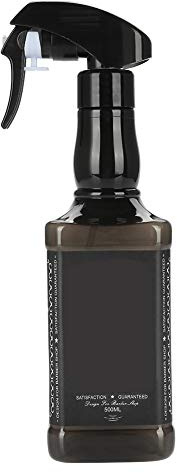 Stretch Strap, 8Mm,500ml Portable Barber Water Bottle Dispenser Vintage Water Hairdressing Spray Bottle (Black)