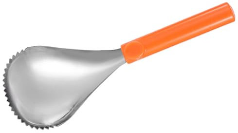 Garneck Kürbis Aushöhlwerkzeug aus Edelstahl, Kürbisschaber Orangefarbenem