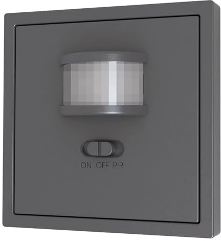 MC POWER Bewegungsmelder 160° Unterputz Wandmontage | Shallow | 9m Reichweite 230V LED Technik geeignet, ersetzt Lichtschalter, Schwarz