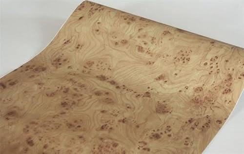 BUVU Klebefolie Möbel braun Holzoptik Möbelfolie Selbstklebende Folie Holz Tapete 45cm X 300cm braun Vintage Streifen Folie Wasserdicht Wandtapete für Möbel Wände Schränke Küche Tische