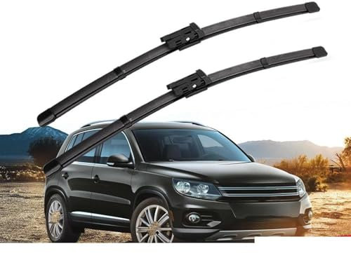 KUGVTER Auto-Wischerblätter Für Tiguan MK2 L 2016–2019, Windschutzscheibe, Sauberes Gummi, Auto-Wischerzubehör(Right Steering)