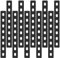 10 Pcs Flat Wood Brackets, Heavy Duty Metal Mending Plates, 8 Holes, 207x24 mm (8-1/8 x 7/8)
