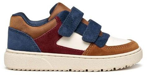 Geox J Theleven Boy Basket, Lt Ivory Lt Brown, 30 EU
