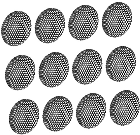 NUOBESTY 12 Pezzi Copertura Microfono Antivento Protettiva per Sound Box Isolamento e Protezione per Microfoni Leggera e Facile Installare Resistente e Sicura per Audio