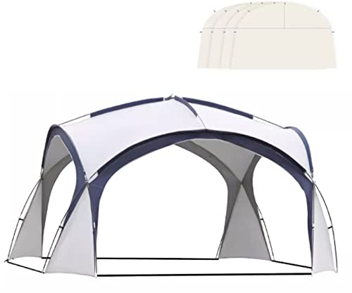 6-8 Man Dome Canopy Tent 4.2 X 4.2 X 2. Waterproof Outdoor Event Shelter Camping Gazebo Tents with 4 Removeable Sun Shade Walls, Family Large Canopy Tent for Fishing Hiking Picnic vision
