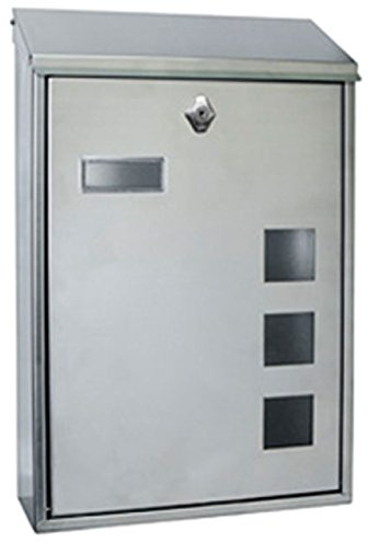 Blendend buzón - buzón Vertical de Acero Inoxidable Mate, Modelo Lisboa, diseño Elegante, Resistente a la Intemperie, Ideal para Exteriores.