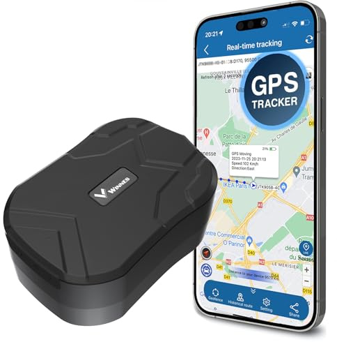 Traceur GPS, Aimant Puissant 20 000 mAh, Longue durée de Veille, système de Suivi en Temps réel, localisateur étanche, Dispositif de Suivi Anti-Perte avec Application Gratuite