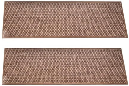 Gettimore Non-Slip Stair Treads 76 cm x 20 cm, Washable Reusable Polyester Safety Mats for Home, Customizable Fit, No Glue Required, Compatible with Wooden and Hard Floor Stairs, Pack of 2