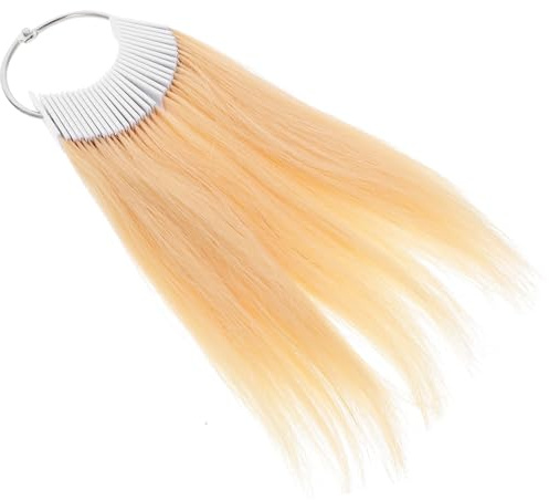 CAXUSD Nuancier de Couleur Cheveux Naturels 30 Mèches Véritables, Test Capillaire pour Coloration et Décoloration, Kit Professionnel pour Coiffeurs et Usage Salon, Accessoires Soins