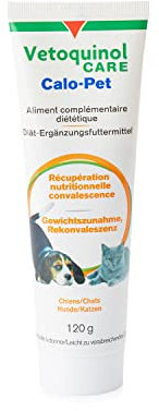 CALO-PET® Paste | Energiereiche Vitaminpaste zum Ausgleich von Vitamin- und Mineralstoffmangel | Für Hunde & Katzen | Ergänzungsfuttermittel bei erhöhtem Nährstoffbedarf | 120g Tube
