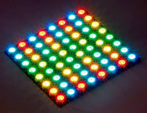 DIGI-DOT Panel 8x8 Mini mit 64 x SK6812 -Mini RGB LED , WS2812B kompatibel
