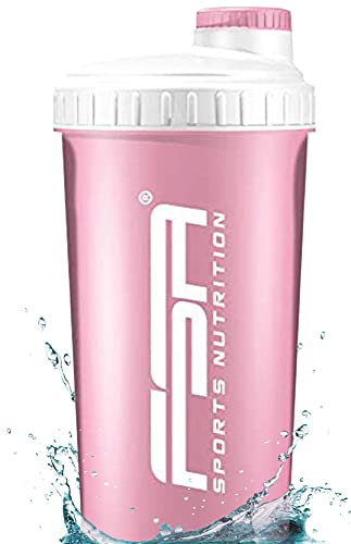 FSA Nutrition Protein Shaker 700 ml mit Messskala und Drehverschluss, für Diät- und Protein-Shakes, BPA frei Bubblegum Pink