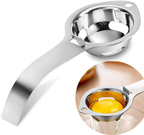 Seama - Separador de huevos, separador de huevos, acero inoxidable, 1 unidad