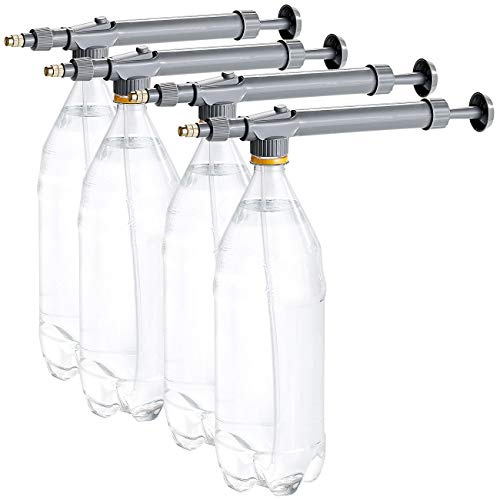 Royal Gardineer Sprühflasche Pumpe: 4er-Set Universal-Druck-Sprühaufsatz für PET-Flaschen (Sprühpumpe, Sprühflasche Aufsatz, Topf)