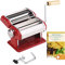Smartpeas Pasta Maker - Macchina Per La Pasta - Macchina Per La Pasta Manuale In Acciaio Inossidabile - Rossa - Per Lasagne Spaghetti Tagliatelle +Plus: Ebook Scariabile