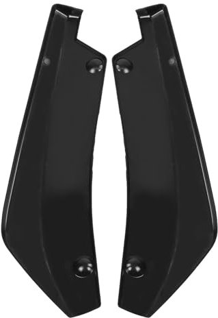 Paraurti Lip Spoiler, 1 paio di ABS Universale Auto Modificato Paraurti Posteriore Canard Diffusore Spoiler Lip Splitter Pinne(nero)