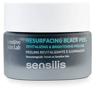 Sensilis - Resurfacing Black Peel, Peeling Revitalizante e Iluminador para Pieles Secas, Mixtas y Grasas - 50 ml