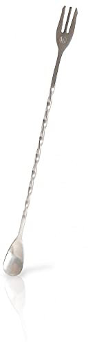 VB VIN BOUQUET FIK 276 Cucchiaio forchetta a spirale speciale per Gin Tonic, ideale per conservare le bolle, cucchiaio da cocktail in acciaio inox con forchetta