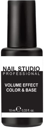 Nail Studio, Base Smalto Semipermanente per Mani e Piedi 07 White | Volume Effect Color&Base, Colore 07 White, Base Volumizzante e Livellante per Unghie Colorata, Adatta per Piccoli Allungame