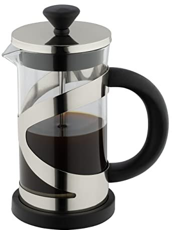 Café Olé Cafetière Classico, finition chromée, 800 ml, 6 tasses, cafetière à piston française, poignée résistante à la chaleur, acier inoxydable, CM-08C