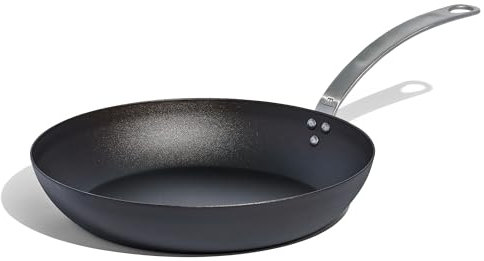 Made in Cookware - Seasoned 12 Blue Carbon Steel Frying Pan - (Like Cast Iron, but Better) - Professional Cookware - Made in Sweden - Induction Compatible