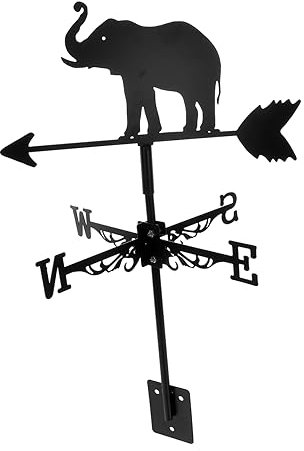 Happyyami 1 Satz Wetterfahne Aus Metall Gartendekoration Windmühlen Im Outdoor-Spinner Wetterfahnen Auf Dem Dach Montieren Windsack Wetterfahne Aus Eisen Indikator Schmiedeeisen Dekorationen