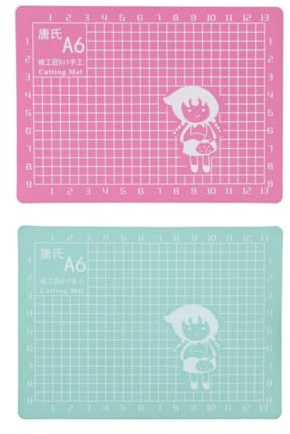 Pokinge Selbstheilende Schneidematte, A6, rutschfest, PVC, Gittermuster, Schneideunterlage, DIY-Gravurbrett, Präzisionsprojekt, Scrapbooking, Matte zum Nähen, Basteln, 2 Stück