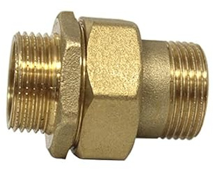 Arcanaute - Raccord laiton à visser - 1 Raccord Union Droit 3 pièces Mâle/Mâle Ø1'' (26/34) -