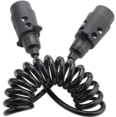 Boerunid Cable alargador de 1,6 m de 7 para remolque de coche