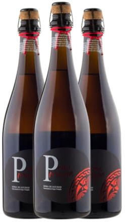 Sidra Viuda de Angelón Prau Monga Brut Sidra de Asturias Reserva 75 cl (Caja de 3 Botellas de 75 cl)