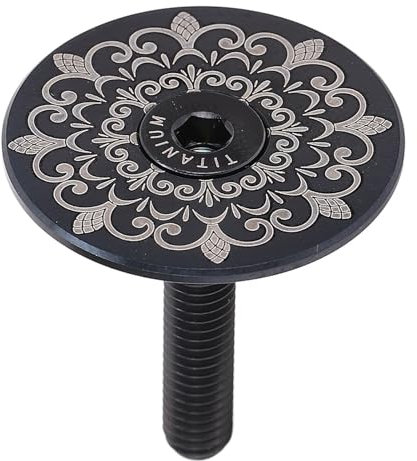 Bnineteenteam Obere Abdeckung des Fahrrad-Steuersatzes, 28,6-mm-Fahrrad-Steuersatz-Vorbau-Abdeckkappe, Einzigartiges Halbperforiertes Design, Fahrrad-Vorderradgabel-Vorbau-Abdeckkappe für