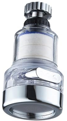 DOITOOL Kitchen Sink Faucet Sprayer Rotatable High Pressure Booster Save Water Tap Spray Head Pp Filter for Clean Water