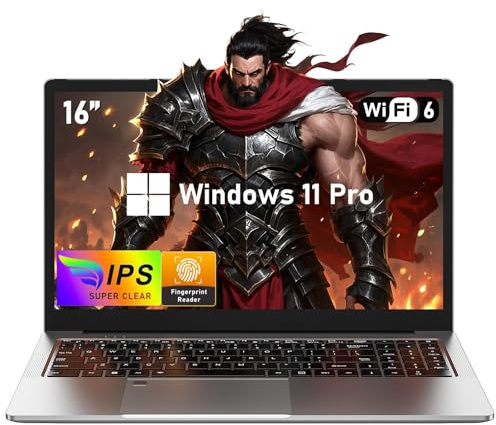 NAIKLULU Gaming Laptop,16 Inch Laptop Computer,16GB RAM 1TB SSD,R-7 5825U Processor(up to 4.5Ghz),FHD 1920 * 1080 Display,Backlit Keyboard