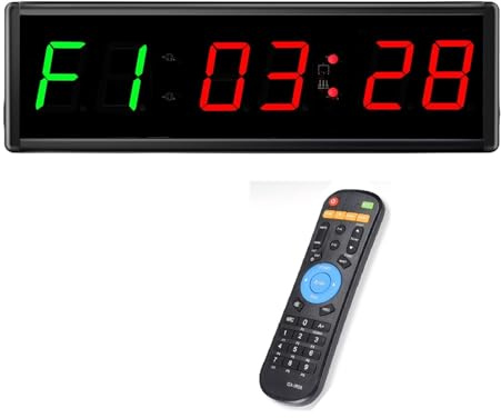 Timer da palestra da 2,3 pollici, timer a intervalli LED con conto alla rovescia digitale orologio da parete timer for fitness, cifre da 2,3 pollici verso il basso/su orologio cronometro for la casa