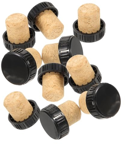 LABRIMP 24pièces Lot de Bouchons à Vin Liège Joint Bouteille Étanche pour Conserver Vins Rouges Bouchons Bouteilles Naturel pour Usage Domestique Et Brassage Maison