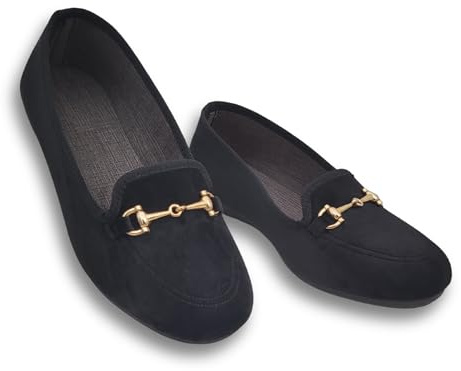 Le Parigine Eleganti Ballerine Donna da Casa, Friulane in Velluto Invernali, Ciabatte Basse e Chiuse, Produzione Artigianale (Nero, Sistema Taglie Calzature EU, Adulto, Donna, Numero, Media, 38)