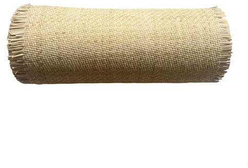 RHUIRKF 50cm de Largeur, Rouleau Cannage Sangle Pré-tissée Ouverte, Naturel Rouleau de Cannage Rotin pour Meuble, Cannage Rouleau de Toile Tissu en Rotin pour Chaise Armoire Bricolage(50x150cm)