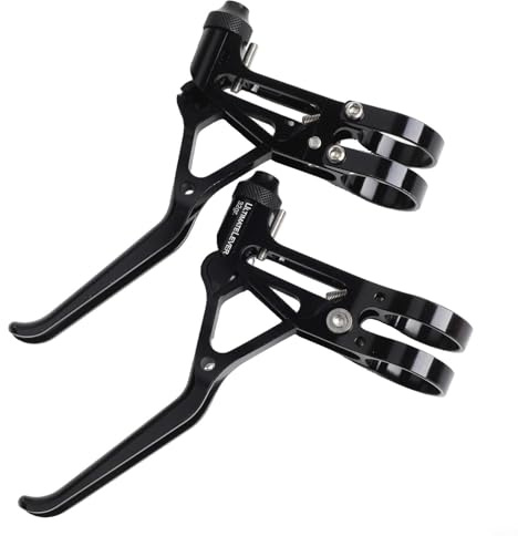 Jotekonoby Ultraleichter Bremshebel für Fahrrad – Aluminiumlegierung für CNC-gefräst, leichter Bremsgriff, kompatibel mit 22,2 mm Lenker, zusammenklappbar und Rennrad für Fahrrad (schwarz)