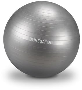 BUREBA Trendy Sport Medi Gymnastikball 55 cm Silber