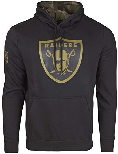 New Era Fleece Hoody - NFL Teams Schwarz/Wood Camo