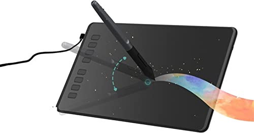 Tavolette grafiche Tavoletta Grafica Ultrasottile Tavoletta Digitale Tavoletta Professionale con Penna da Disegno con Stilo Senza Batteria