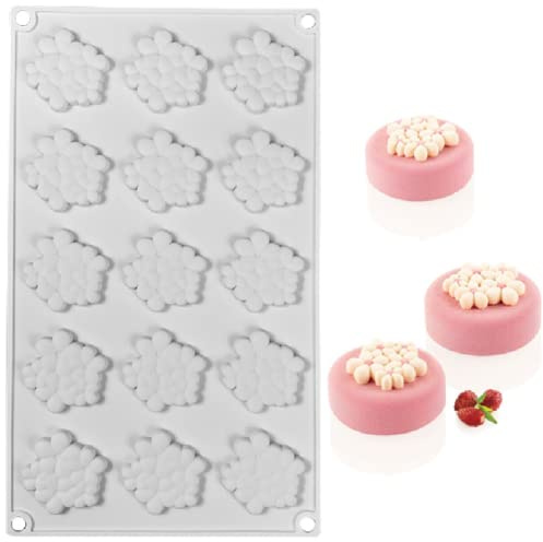 DUBENS Moule à gâteau en silicone moulé en forme de couronne - Moule à pâtisserie en résine dessert - Moule de placement mat - Décoration artisanale (2 cavités)