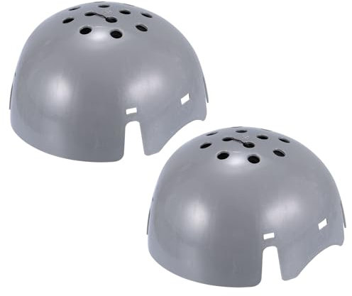 uxcell 2Pcs Bump Cap Insert, ABS Baseball Hard Hat Inserts, Lightweight Safety Bump Cap for Head Protection (Plus Size, Grey)